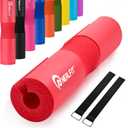 Barbell Pad Squat Pad for SquatsSquat Bar PadGreat for Weightlifting,Lunges and Hip ThrustsFoam Sponge PadFit Standard and Olympic Bars Perfectly (Red)