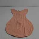 SwaddleDesigns Transitional Swaddle Sack With Arms Up Half-Length Sleeves and Mitten Cuffs, Heathered Peach Blush with Polka Dot Trim, Medium, 3-6 Mo, 14-21 lbs (Better Sleep, Easy Swaddle Transition)