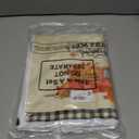 Ganeen 6 Pcs Hello Fall Thanksgiving Hand Towels Set Black and White Checkered Kitchen Dish Towels Vintage Pumpkin Truck Biker Farmhouse Buffalo Plaid Tea Decorations for Home Kitchen Cooking (Adorable)