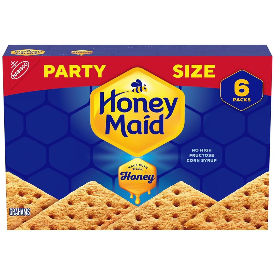 HONEY MAID Graham Crackers, Lunch Snacks, Party Size, 28.8 oz (EXP 08/17/26)