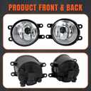 labwork Fog Lights Assembly Replacement for Corolla S SE 2014 2015 2016 Daytime Running Clear Lens Bumper Fog Lamp Left+Right Side (Passenger & Driver Side)