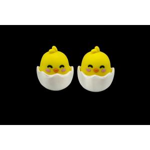 Cute Baby Chick Clicker – Adorable Hatching Chick Fidget, 1.75 X1.75 X2