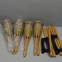 Solar Outdoor Lights, Solar Torch Lights Outdoor Flickering Flame, Outdoor Decorations for Patio Path Yard - 4 Pack