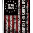 2 x 250 Anniversary USA Garden Flags 12x18 inch Double Sided, 250 YEARS OF FREEDOM America 4th of July Decorations, Small 1776-2026 United States Merchandise for Patriotic Summer Yard Outside Outdoor