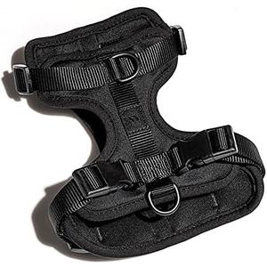 Wild One Dog Harness, The Original No-Pull, Pet Harness with 3 Leash Clips, Adjustable Soft Padded Vest, Comfortable, Stretchy, Size L, Black