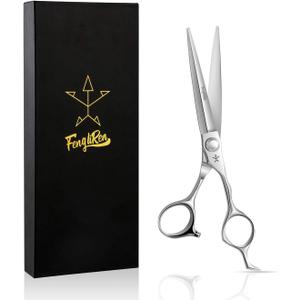 High-end Professional Extremely Very Sharp Barber Hair Cutting Scissors Hairdresser Shears For Hair 6.5 Inch Haircut Scissor Made Of Stainless Steel Alloy For Hairdressing Salon and Home Use