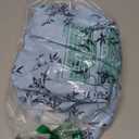 Belle Poque Womens Aline Skirt Casual Button Front Midi Skirts Summer High Waist Flowy Belted Skirt with Pockets Navy-Flower L