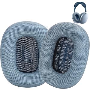 Earpads for Apple AirPods Max Earpad Replacement Sweat Proof Ear Cushions Airpods Max Ear Pad Earcups with Protein Leather, Memory Foam and Magnet Blue