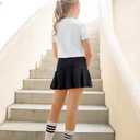 JESKIDS Girls' Tennis Golf Skirts with Shorts Pickleball Athletic Pleated Skort 6~13T