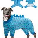 CuteBone Shark Costume Dog Pajamas, Stretchy Spandex Crystal Velvet Sleepwear Coat for Small Dogs, Soft & Warm Pet Outfit Clothes for Cold Weather, Cozy Pullover Design COSP07XXL (XXL)
