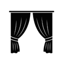 Window Curtains, 22*44", 4 pcs