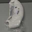 Highland Cow Basket for Nursery, Small Gift Basket, White Round Woven Cotton Rope Storage, Baby 0rganizer with Ears Handles, Blanket Towel Decor Empty Storage Bins,8.2 x 4.7 in