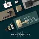 MEGA HANDLES Transom Door Chain 12-Inch, Door Chain Stopper for Transom Windows, Cabinet Door Restraint, Chain Lid Support, Durable Transom Window Hardware for Enhanced Safety - Satin Brass