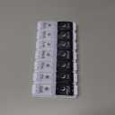 EZY DOSE Push Button (7-Day) Pill Case, Medicine Planner, Vitamin Organizer, 2 Times a Day AM/PM, Removable Trays, Large Compartments, Arthritis Friendly, Spring Open Black and White Lids, BPA Free