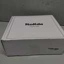 Rollda Cowgirl Boots Cowboy Boots for Women Square Toe Mid Calf Western Boots Ladies Fashion Boots with Chunky Heel (8, Dark Brown)