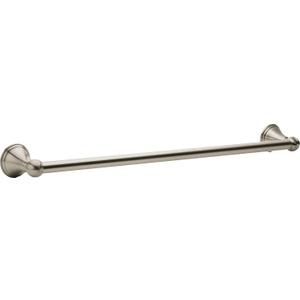 Moen Preston Brushed Nickel 24-Inch Single Wall Mounted Bathroom Towel Bar, DN8424BN
