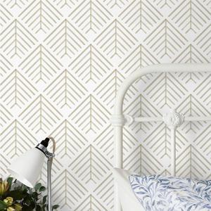 Heroad Boho Peel and Stick Wallpaper Beige Renter Friendly Wall Paper Peel and Stick Modern Contact Paper Neutral Geometric Wallpaper for Bedroom Bathroom Cabinets Decor Vinyl Waterproof 17.3"x78.7"