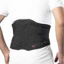 Hurmoya Back Brace Adjustable for Lower Back Pain Relief for Men and Women, Lumbar Support Belt for Herniated Disc, Sciatica, Scoliosis, Strains, Arthritis, Injury Recovery, Rehabilitation (S)