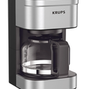 KRUPS Simply Brew Compact 5 Cup Coffee Maker: Stainless Steel Design, Pause & Brew, Keep Warm, Reusable Filter, DripFree Carafe
