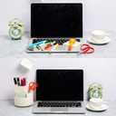 Desk Pencil Pen Holder, 3 Slots 360-Degree Spinning Organizers, Desktop Storage Stationery Supplies, Cute Cup Pot for Office, School, Art Supply, Kids - White