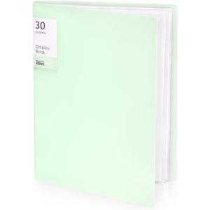 Tamaki Portfolio Binder with Plastic Sleeves, Pocket Portfolio Folder with Clear Sheet Protectors, Display 60 Pages Book, Presentation Book for Artwork, Document Organizer, 1 Pack (Green)