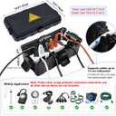 Hrensaw Medium Outdoor Electrical Box(10.6x5.5x4.5inch),Weatherproof Connection Box w/6 Cable Entry,IP54 Waterproof Extension Cord Cover Protect Power Strip,Timer,Plug,Holiday Lights,Black