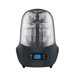 Baby Brezza Baby Bottle Sterilizer and Dryer Machine  Electric Steam Sterilization - Universal Fit - Pacifiers, Glass, Plastic, and Newborn Feeding Bottles, Charcoal
