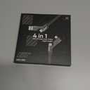 SHEZI [Upgraded 2.0] 4-in-1 Short USB C Cable 60W 0.6FT Fast Charging [480Mbps Data Sync] Flat Nylon Braided Charger Cord Combo, USB A/C to C/L Multi Charge Cable for iPhone/iPad & Most Devices, Grey