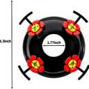 Upgraded Replacement Metal Base, Fits LaElvish Garden Hummingbird Feeders ONLY (Black - Yellow)