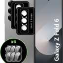 for Samsung Galaxy Z Fold 6 Camera Lens Protector,[Anti-Scratch][Easy to Install],High Definition,Anti Fingerprint,Tempered Glass film[2 pack]