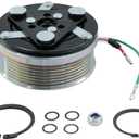 AC Compressor Clutch Assy - Compatible with 2006-2011 Honda Civic 1.8L, 4901 4918 38810RRBA01 Repair Kit Plate Pulley Bearing Coil