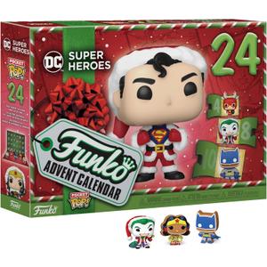 Funko Pop! Advent Calendar: DC Super Heroes  Superman  24 Days of Surprises  Collectible Vinyl Mini Figures  Mystery Box  Gift Idea  Holiday Present for Girls, Boys & Kids  Christmas Countdown