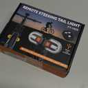 Bike Tail Light with Turn Signal, USB Rechargeable Bike Turn Signal Lights for Cycling, Remote Control Warning Bike Light 5 Mode