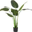 Worth Garden Artificial Bird of Paradise Plant 3.8ft, Faux Tropical Tree for Home and Office Dcor, 45in Lifelike Greenery for Indoor and Outdoor Use