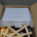 Cholemy 8 Set Paint and Sip Kit for Adults 8'' x 10'' Pre Drawn Canvas with Wooden Easels Acrylic Paint Brushes Wash Cup Palette Apron for Painting DIY Date Night Party Supplies(Sunset)