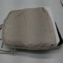 Chair Cushions for Dining Chairs, 2" Thick Seat Cushions for Kitchen Chairs, D-Shaped Chair Pads with Washable Cover, Ties and Non Slip Backing, 17'' x 16'', Set of 2, Beige