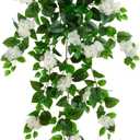 Nearly Natural 41in. UV Resistant Artificial Hydrangea Hanging Plant (Indoor/Outdoor) - Set of 2