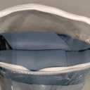 Yakamok 100% Blackout Lined Panels, Thermal Insulated Blackout Curtains for Bedroom, Heat Blocking Drapes for Living Room (52Wx84L, Stone Blue, 2 Panels)