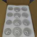 Vintage Ribbed Clear Glass Candle Holders Set of 12, 3 Assorted Sizes for Pillar, Tealight & Votive Holders, Elegant Glass Candlestick Holders for Table Centerpiece Wedding Christmas Decor