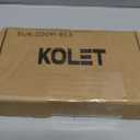 KOLET Self Closing Door Hinges, 4 x 4 Inches With Auto Close, Heavy Duty Stainless Steel, 5/8" Radius Corners Spring Hinges, Long Lasting, Matte Black, 3 Pack