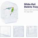 Small Bird Travel Cage - Lightweight Small Birds Starter Kit with Birdcages and Accessories Great for Parakeets Lovebirds Parrotlets Finches Canaries