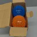 VITEVER 3.5 Squeaky Dog Toy Balls (6 Colors) Puppy Chew Toys for Teething, BPA Free Non-Toxic, Spikey Dog Balls for Medium, Large & Small Dogs, Durable Toys for Aggressive Chewers