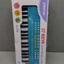 Keyboard Piano for Kids, BIGFUN 37 Keys Toddler Piano Multifunction Music Educational Instrument Toy, Electronic Kids Keyboard for 3-7 Year Old Girls and Boys (Blue)