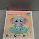 Baby Bath Toys, Magnetic Charging Music Bath Bubble Machine, Elephant Bubble Maker for Kids Ages 1-3 4-8, Toddler Bathtub Toy Gift for Boys and Girls (Grey)