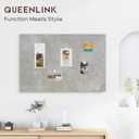 Magnetic Dry Erase Board, 24'' x 18'' Decorative Magnetic Board for Wall, White Board Magnet Board Display Board, Concrete