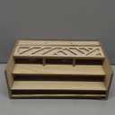 Wood Mail Organizer Countertop with Drawers, Desk Organizer for Office Supplies, Paper, Letter, Envelope, Bill
