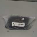 Ait fish Men's Loose Cuff 100% Cotton Crew Socks Lightweight Plain Dress Socks Black 5 Pairs, Men Shoe Size 6-10