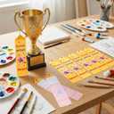 Tingjoo 50 Pcs Great Artist Ribbons 8 x 2 Inches Award Ribbons with Cards and Strings, Prize Achievement Honorable Mention for Team Competition Rewards Participation Gift Prizes