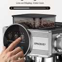 Spacekey Espresso Machine with Grinder, 20 Bar Coffee Machine with Milk Frother, Cold Brew, 30 Grind Settings, 60oz Removable Tank for Lattes, Cappuccinos, Americano