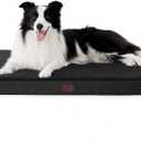 Bedsure Orthopedic Dog Bed for Large Dogs - Big Washable Dog Sofa Beds Large, Supportive Foam Pet Couch Bed with Removable Washable Cover, Waterproof Lining and Nonskid Bottom, Black
 30 x 40 In
